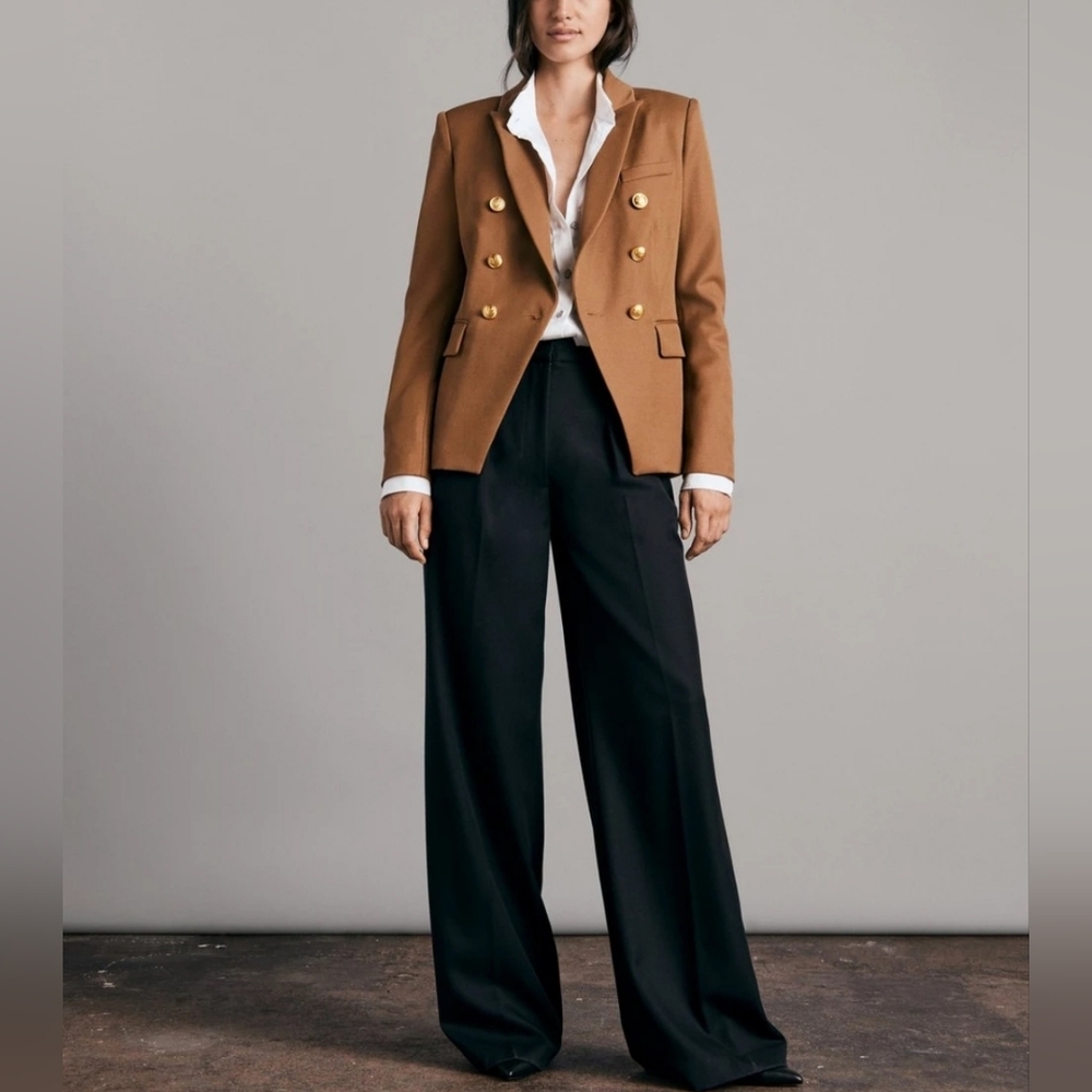 🔥Rag and Bone Double-Breasted Tan Blazer